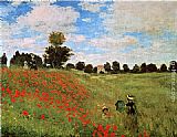 Claude Monet Canvas Paintings - Corn Poppies